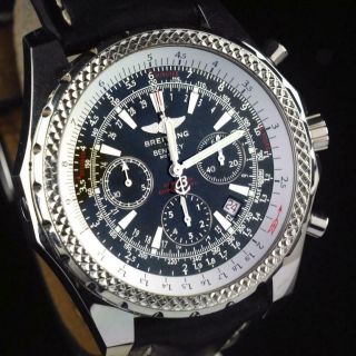 Mens Breitling Bentley Motors A25362 Stainless Steel Automatic Chronograph Watch
