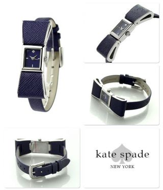 KATE SPADE KENMARE NAVY BLUE DIAL BLUE LEATHER STRAP LADIES WATCH KSW1029 3