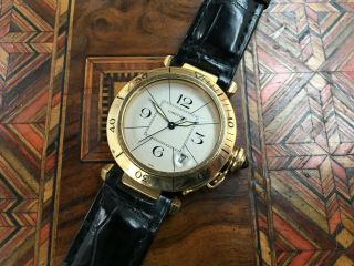 Cartier 18k Gold Pasha Watch.  Richard Lester Beatles And Superman Producer