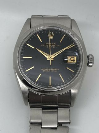 Vintage Rare Rolex Oyster Perpetual Date Guilt Dial Ref.  1501