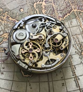 1/4 Minute Repeater Chronograph Pocket Watch Movement Le Phare Part