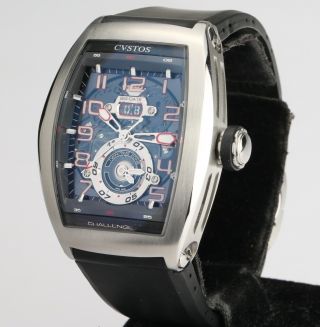 CVSTOS Challenge Twin - Time Zone Ref 997 ST Automatic Titanium Wristwatch 6