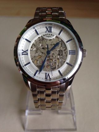 Rotary Mens Automatic Watch Skeleton Gb03095/53.