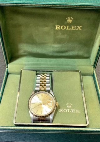 Rolex Datejust Auto 18k yellow gold x series Men ' s jubilee bracelet watch 36mm 2