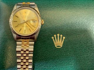 Rolex Datejust Auto 18k yellow gold x series Men ' s jubilee bracelet watch 36mm 4