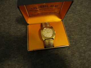 1970s Longines - Wittnauer Jubilee 17j Swiss Mens Watch W/box - Serviced/excellent,