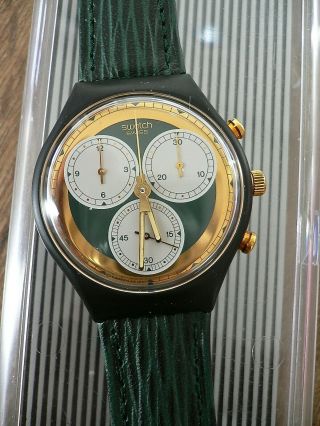 Swatch " Rollerball Big Eye Chrono,  1992 Old Stock.  Rare,  Boxed