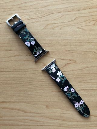 Kate Spade Apple Watch Strap Silicone Band 38mm 40mm Night Rose Pattern
