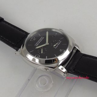 44mm Parnis factory black dial date power reserve ST2530 Automatic Mens Watch 4