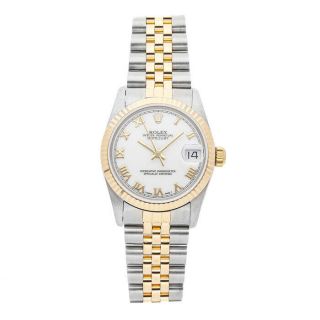 Rolex Datejust Auto 31mm Steel Yellow Gold Mens Jubilee Bracelet Watch 68273