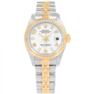 Rolex Datejust 26 Steel Yellow Gold White Dial Ladies Watch 79173 2