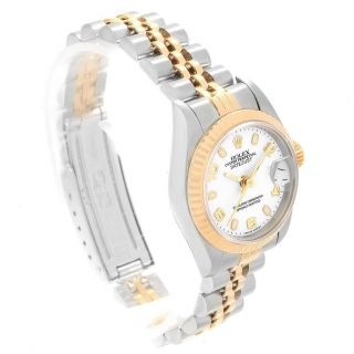Rolex Datejust 26 Steel Yellow Gold White Dial Ladies Watch 79173 3