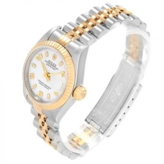 Rolex Datejust 26 Steel Yellow Gold White Dial Ladies Watch 79173 4