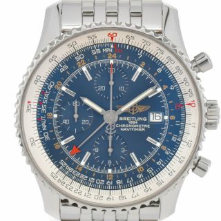 Auth Breitling Navitimer World A24322 Chronograph Automatic Men 