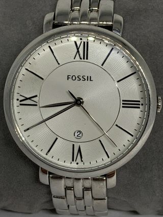 Fossil Es3433 Jacqueline Silver Dial Stainless Steel Women 