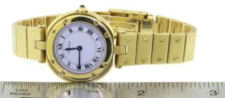 Cartier Santos Ronde W3315 heavy 18K gold 27mm high fashion quartz ladies watch 5