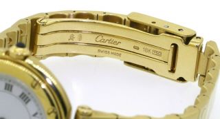 Cartier Santos Ronde W3315 heavy 18K gold 27mm high fashion quartz ladies watch 6