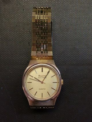Bulova N9 Accutron Vintage 10k Gold Filled Quartz Wrist Watch