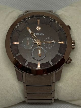 Fossil Fs4681 Chronograph Men’s Brown Stainless Steel Analog Watch C540