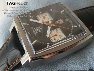 Tag Heuer Monaco Watch Chronograph ACM Limited Calibre 12 Box Paper Gulf McQueen 10