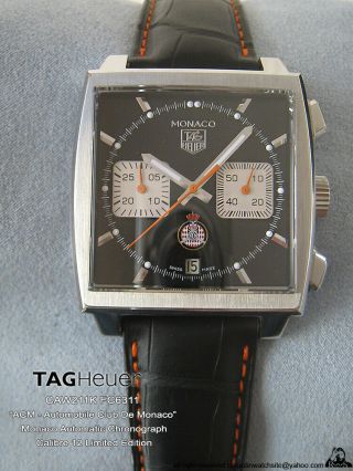 Tag Heuer Monaco Watch Chronograph ACM Limited Calibre 12 Box Paper Gulf McQueen 2