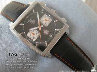 Tag Heuer Monaco Watch Chronograph ACM Limited Calibre 12 Box Paper Gulf McQueen 3