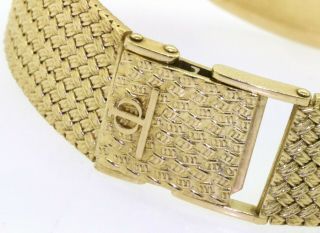 Baume & Mercier vintage heavy 18K gold mechanical men ' s watch w/ box & booklet 7