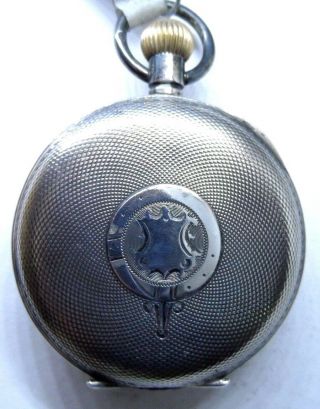A very good silver HEBDOMAS 8 Day Pocket Watch 1919 7