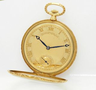 Vintage PATEK PHILIPPE 18K Gold Antique Pocket Watch 4