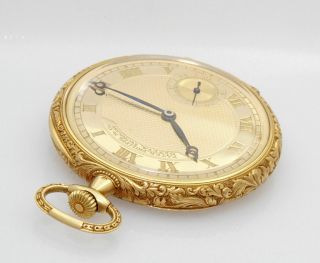 Vintage PATEK PHILIPPE 18K Gold Antique Pocket Watch 6