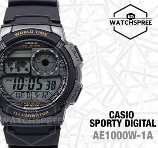Casio Standard Digital Sporty Design Watch Ae1000w - 1a