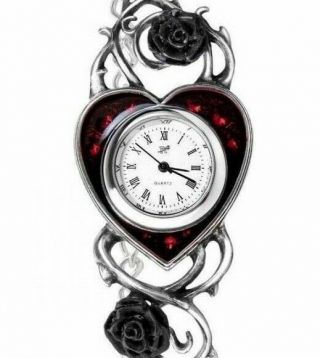 Alchemy England - Bed Of Blood Roses Bracelet Watch,  Gothic,  Swarovski Crystal 3