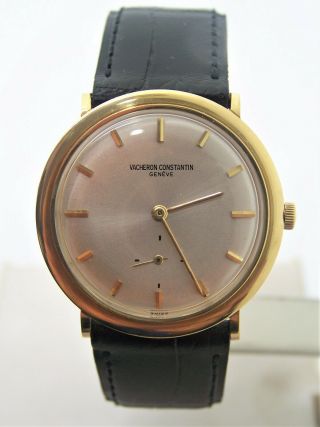 Vintage 18k Gold Vacheron Constantin Mens Winding Watch Ref 6802 Cal K1001 Exlnt