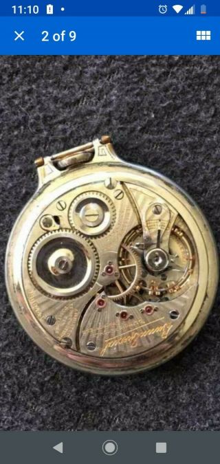 ILLINOIS 23J BUNN SPECIAL MODEL 9 RR WATCH 1916 WADSWORTH GOLD FILLED CASE RUNS 2
