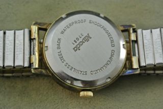 Vintage Men ' s Croton Nivada SP Compensamatic Automatic Wrist Watch gold plated 5