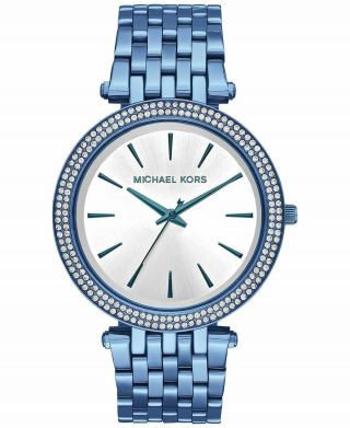 Michael Kors Darci Blue Ip Stainless Steel Watch Mk3675