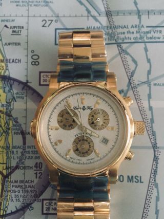 Emile Frey Gold Chrono Automatic Stainless Steel 5atm
