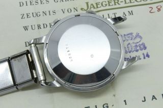 VINTAGE c1957 Jaeger LeCoultre 37mm Memovox Automatic Alarm Watch Box Papers 815 9
