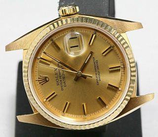 CUSTOM MADE AFTER MARKET Ref 1601 NON QUICK SET AUTOMATIC DATEJUST.  Cal 1570 5