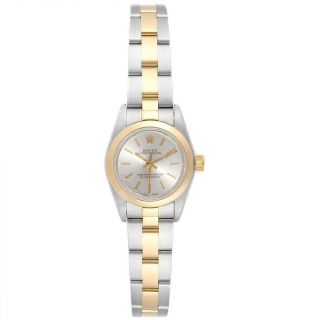 Rolex Oyster Perpetual NonDate Steel Yellow Gold Ladies Watch 67183 2