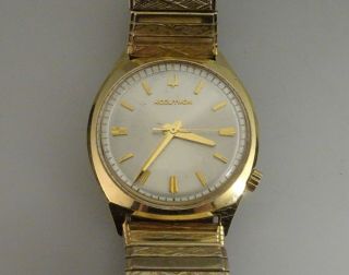 Vintage Bulova Accutron 10k Rolled Gold Rg Watch Repair Or Parts 57498