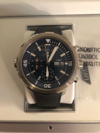 Iwc Watch Aquatimer Chronograph Special Edition Expedition Jacques - Yves Cousteau