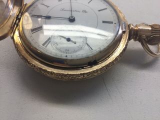 Antique Lancaster PA 18 S Gold Filled Pocket Watch 3