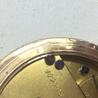 Antique Lancaster PA 18 S Gold Filled Pocket Watch 9