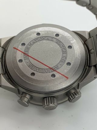 IWC Aquatimer Split Minute Chrono Black Dial IW372301 Men ' s Titanium Automatic W 7