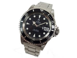 100 Auth Tudor Submariner 79090 Oyster Prince Date 40mm Automatic Vintage Black