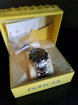Invicta Pro Diver 0165 Stainless Steel Wood Chronograph 47mm Quartz Men 