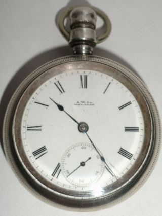 1883 Waltham P.  S.  Bartlett Model 1879 18s 15 Jewel Pocket Watch Hinged Movement