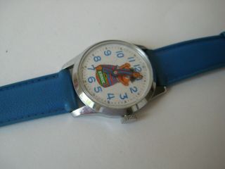 vtg Ernie & Bert WATCH childrens Bradley Muppets retro Sesame Street wristwatch 3