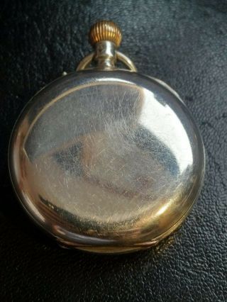 ANTIQUE POCKET WATCH J.  W.  BENSON SOLID SILVER 1905 IN ALL ROUND COND 6